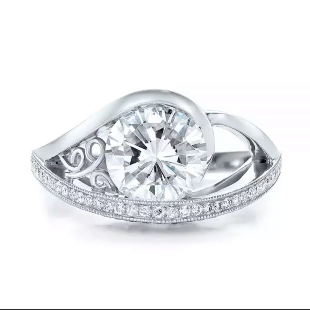 New 925 Silver Eye Luxury Diamond Ring 💍 - Picture 6 of 10